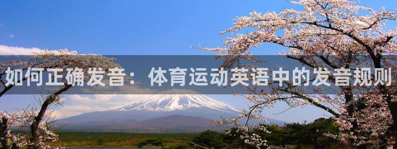 米兰体育官方正版app娱乐首页官网下载：如何正确发音