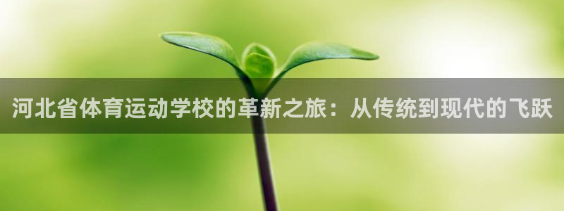 米兰体育官方正版app集团：河北省体育运动学校的革新之旅：从